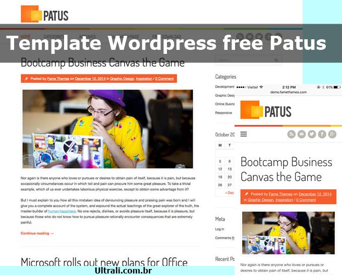 Template Wordpress free Patus