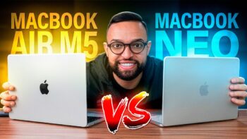 MacBook Air M5 ou MacBook Neo | Qual Comprar? COMPARATIVO COMPLETO!