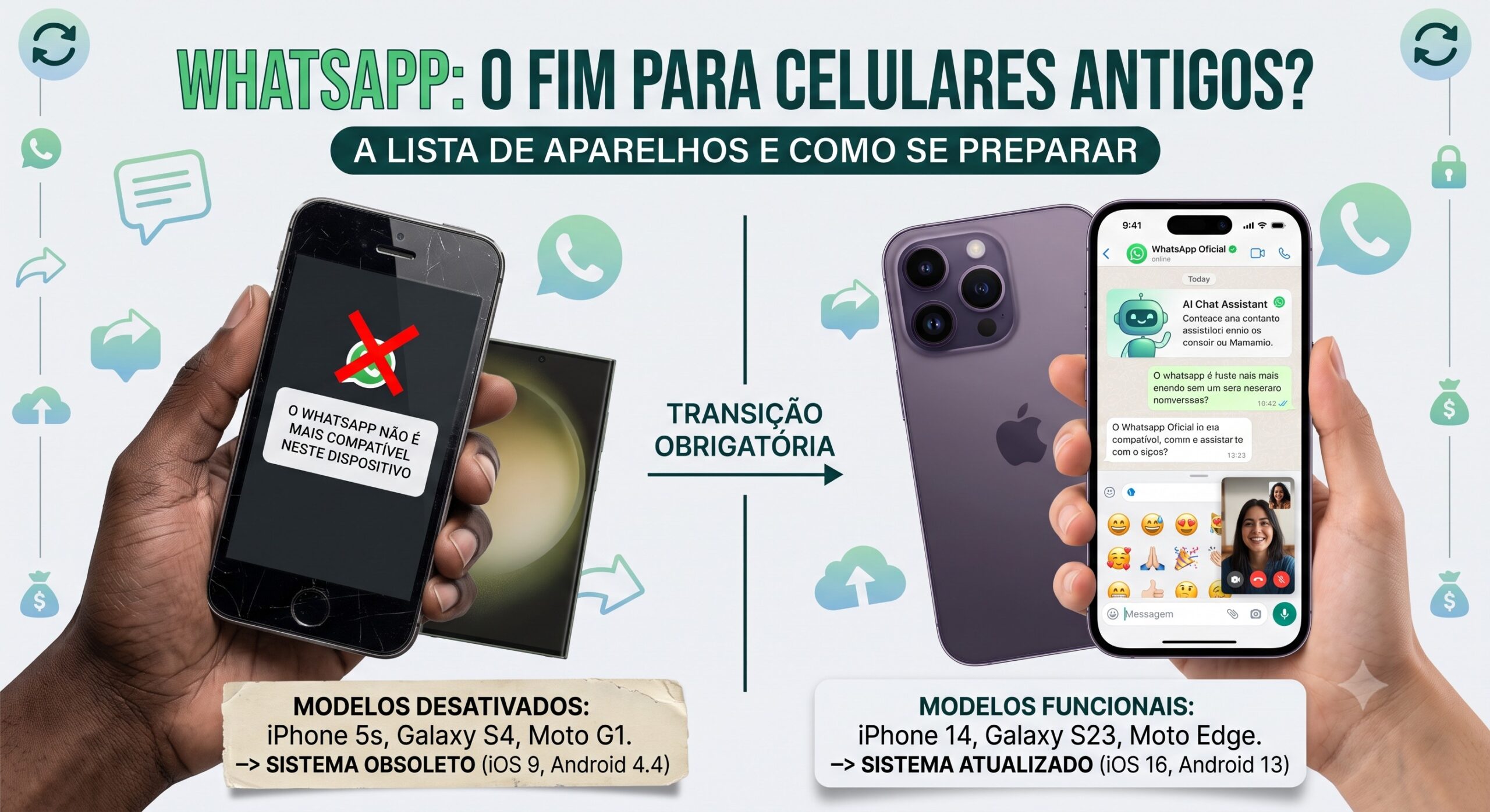 Celulares que Não Rodam Mais o WhatsApp